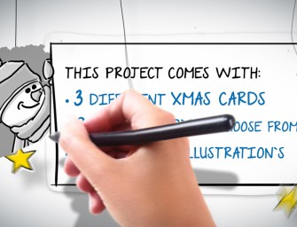 Whiteboard Xmas Cards With Voice Over