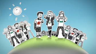 Example Custom Illustration For Paper World