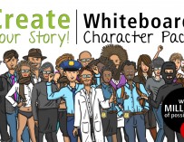 Create Your Story With Whiteboard Character Pack