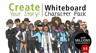 Create Your Story With Whiteboard Character Pack